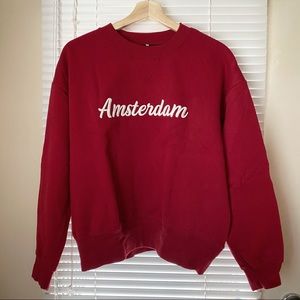 Vintage Amsterdam Red Crewneck